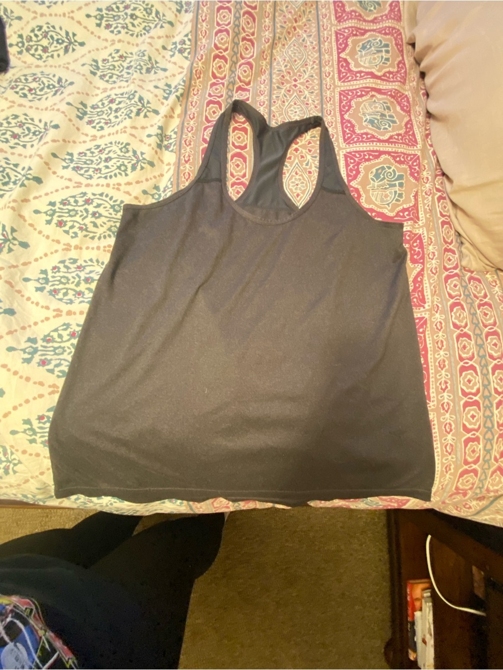 Xersion Black Racerback Tank Top